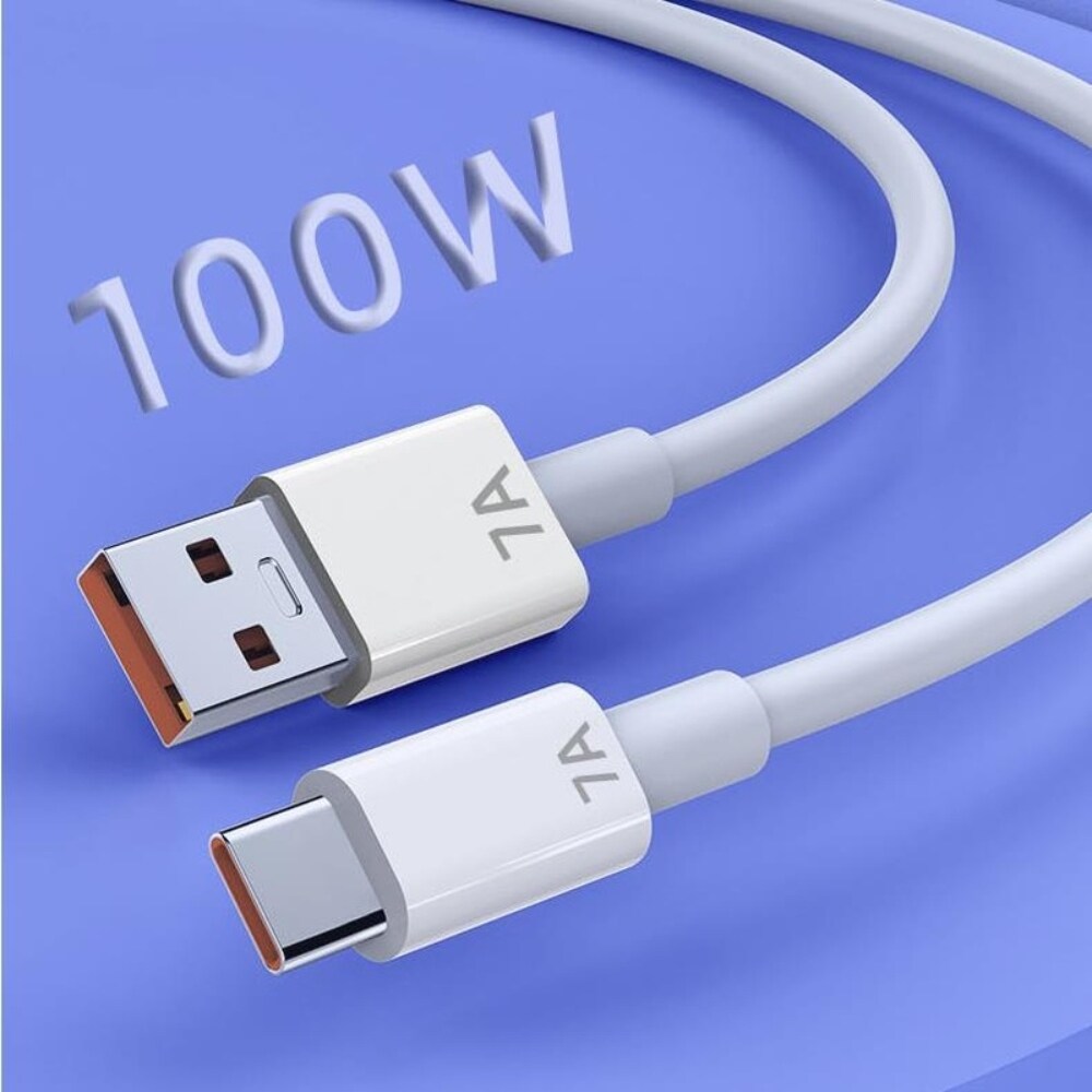 [A NEW] 100W 7A USB Type CFor XiaomiOneplusMate 40 P50 P30ProLine Data Sync CableCharging Cord