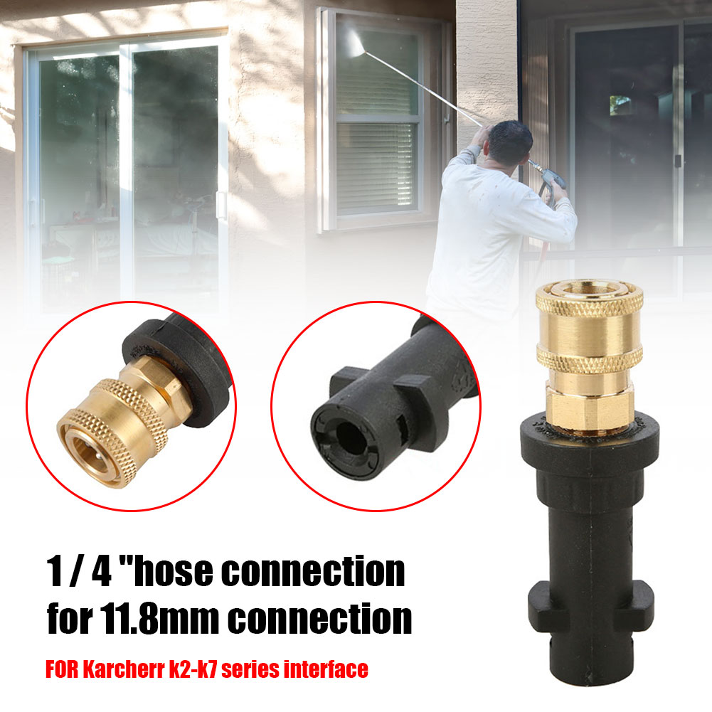 Universal Pressure Washer Tool Adapter 1/4 Quick Connector for Karcher K2 K3 K4 K5 K6