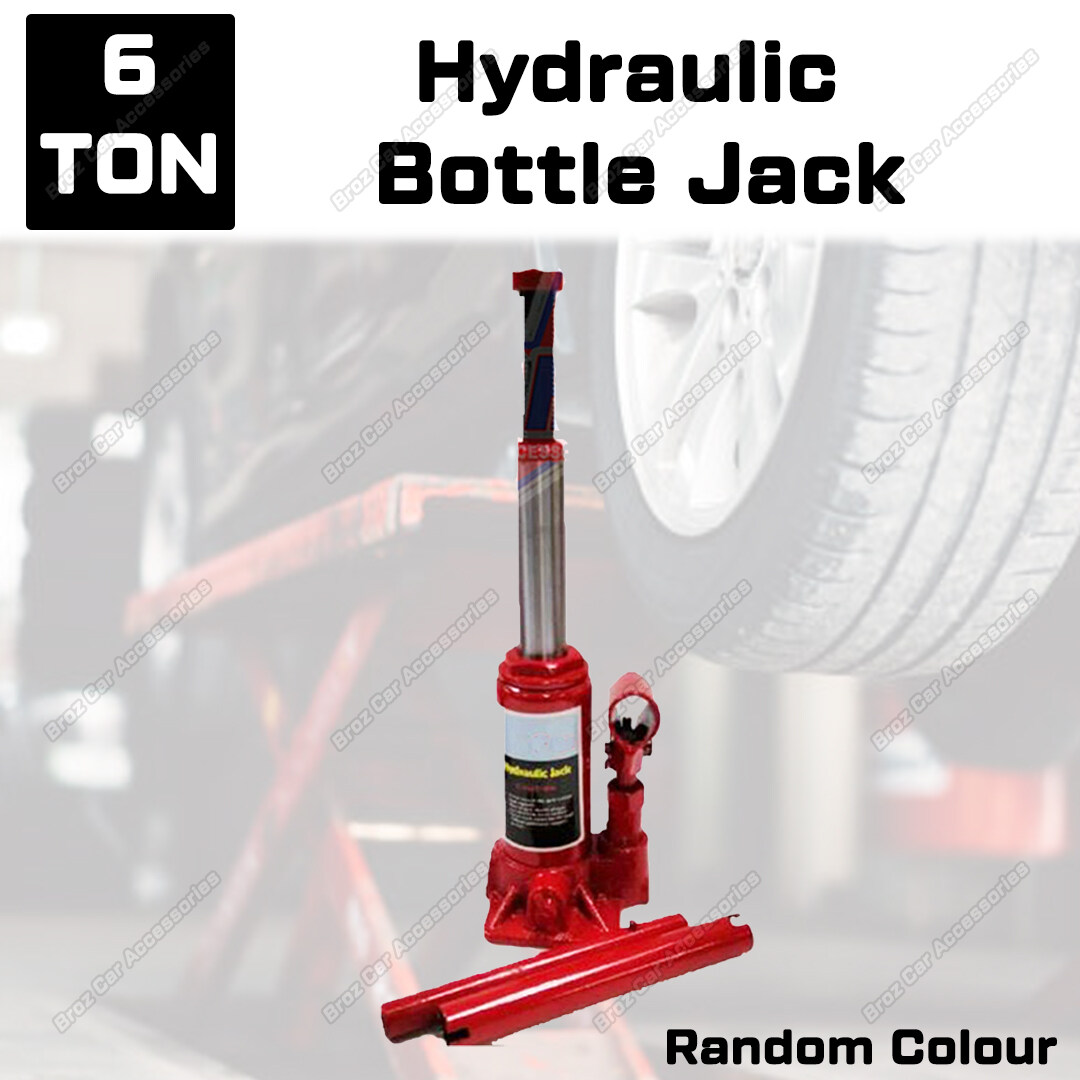 HEAVY DUTY HYDRAULIC BOTTLE CAR JACK 6 TON (Maximum Height 33 cm