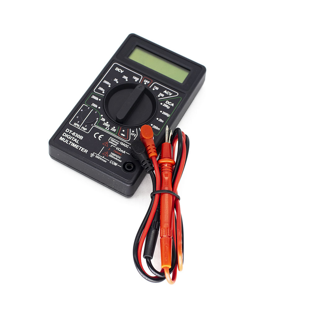 DT-830B LCD Digital Multimeter Mini Handheld Multimeter For Voltmeter Ammeter AC/DC 750/1000V Ohm Tester Meter With Probe