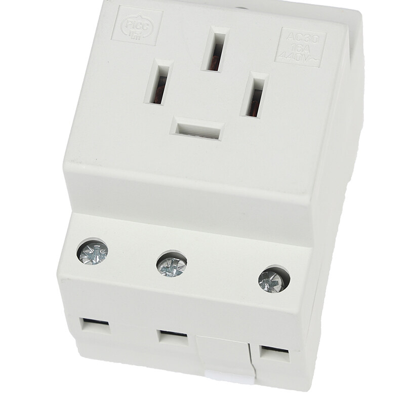 DIN Rail Mount AC Power ac30 Modular Socket 10/16A 250V AC socket