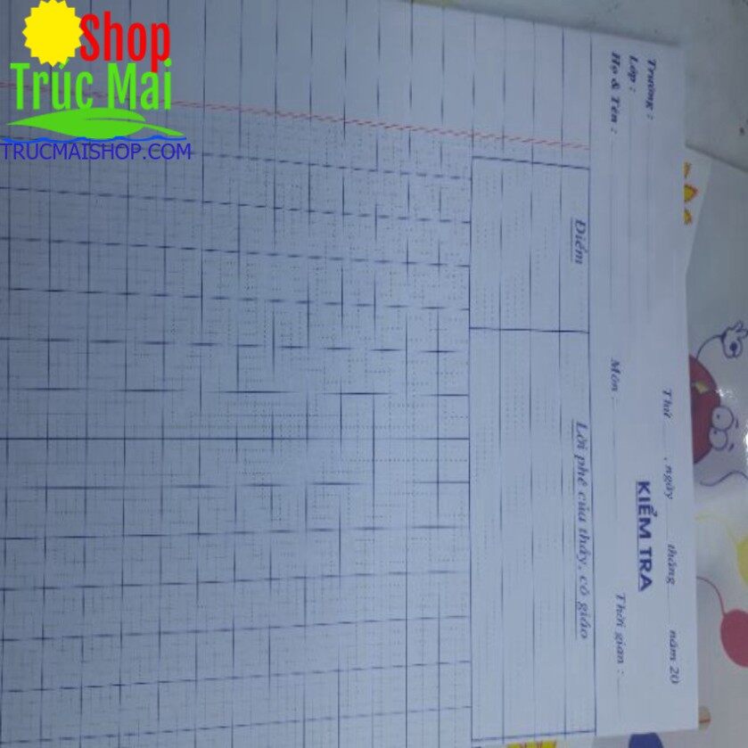 Giấy kiểm tra ô lytiểu học cao cấp hải tiến