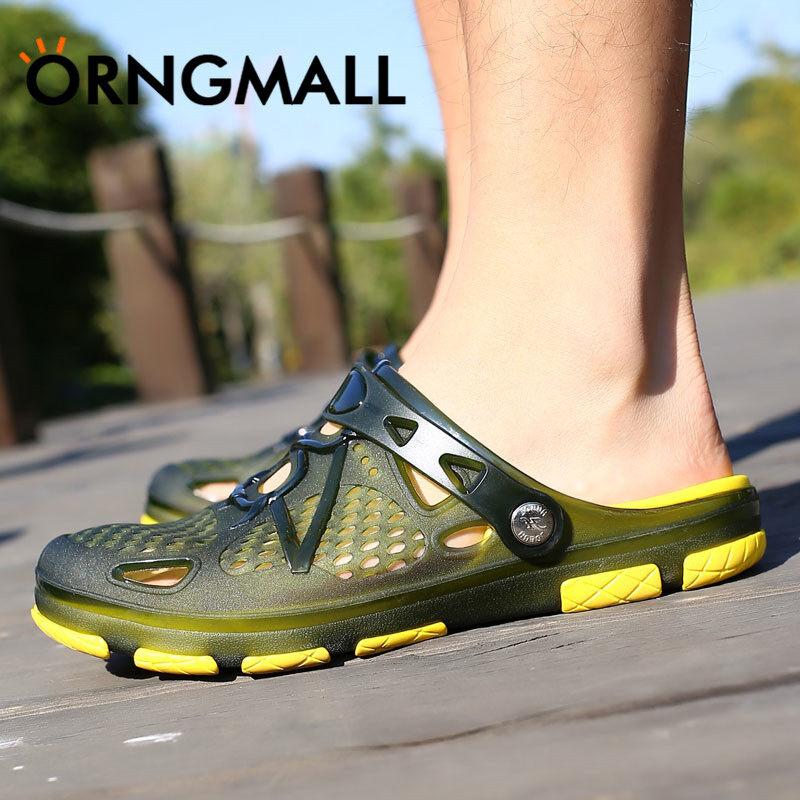 ORNGMALL Summer Slippers Fashion Beach Shoes Slippers for Men