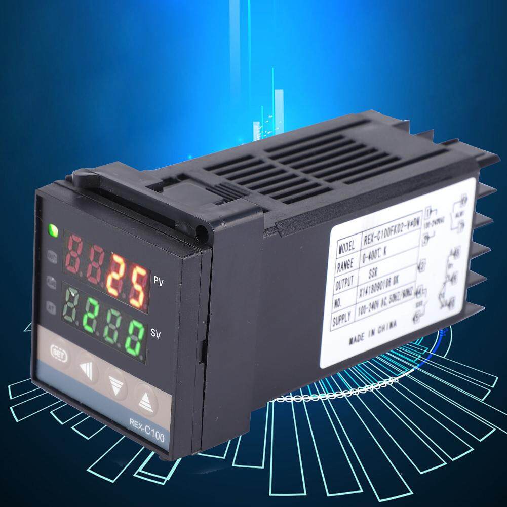 Temp Controller 40A SolidState Relay K Type Thermocouple Probe AC 100