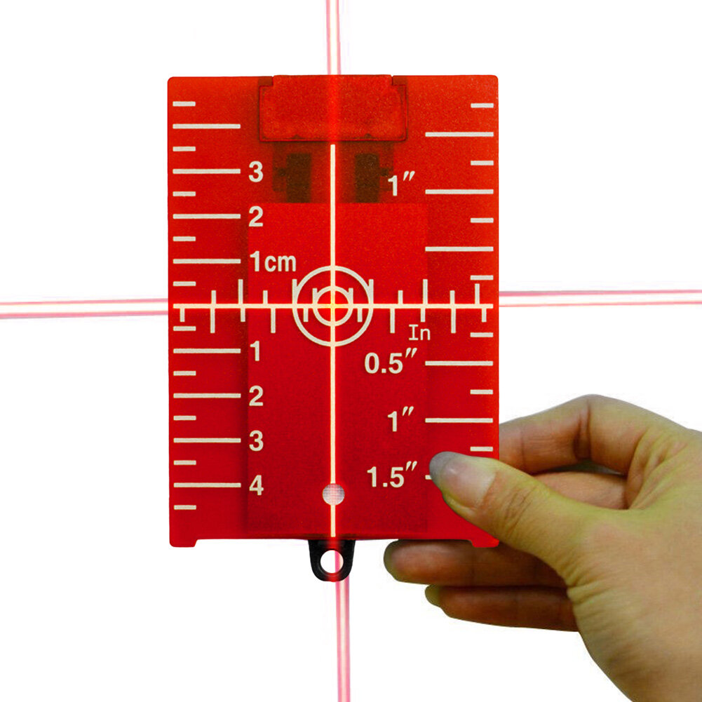 sikiwind Magnetic Line Beam Laser Level Target Vertical/Horizontal Inch/cm Leveling Board