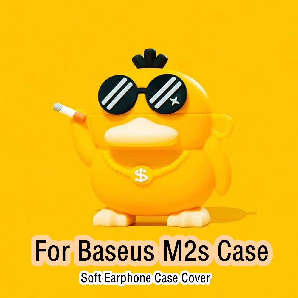 READY STOCK!  For Baseus M2s Case Creative cartoon patterns for Baseus M2s Casing Soft Earphone Case Cover
