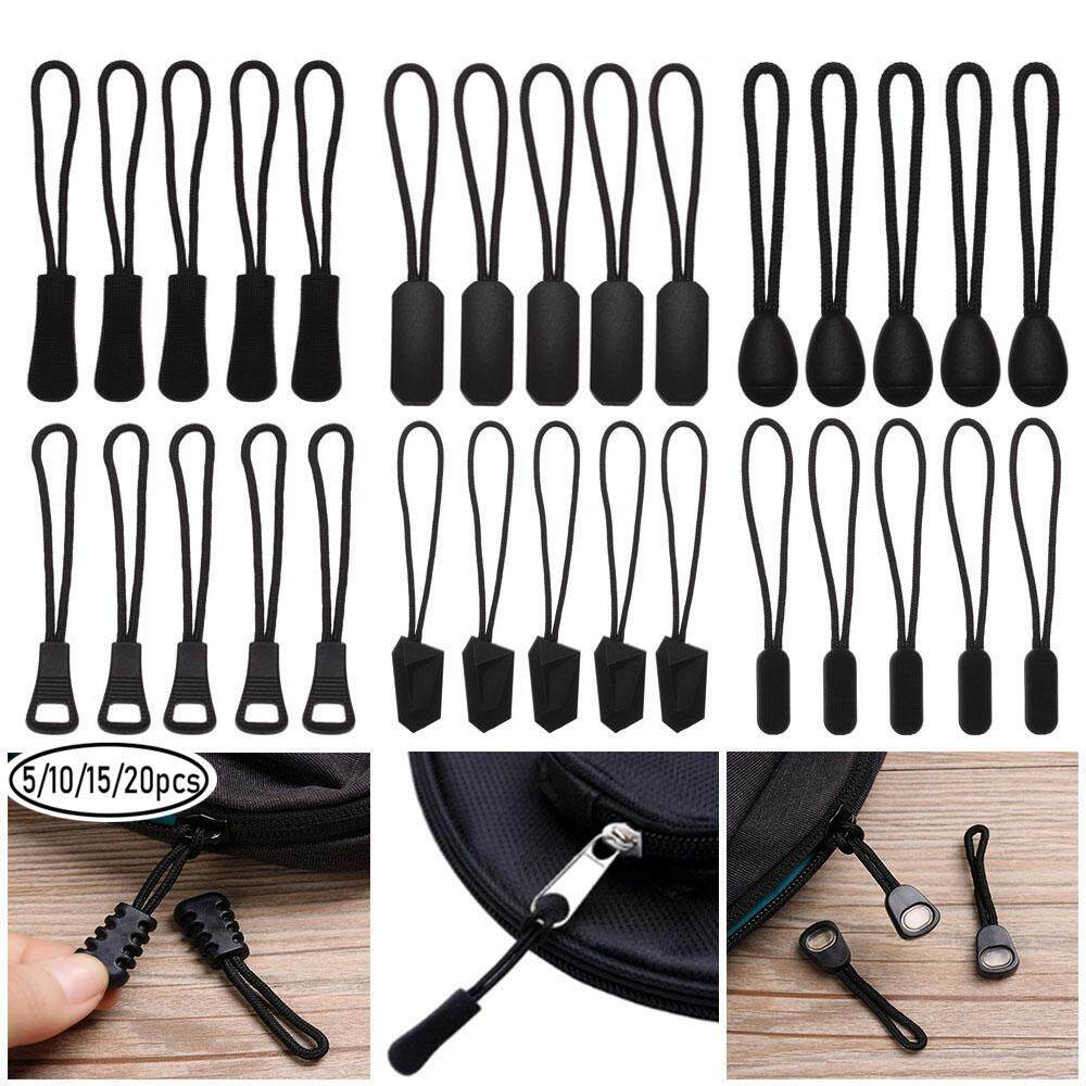 Zippers Crafts Travel Cord Rope Pullers Zipper Pull Ends Lock Zips Zip
