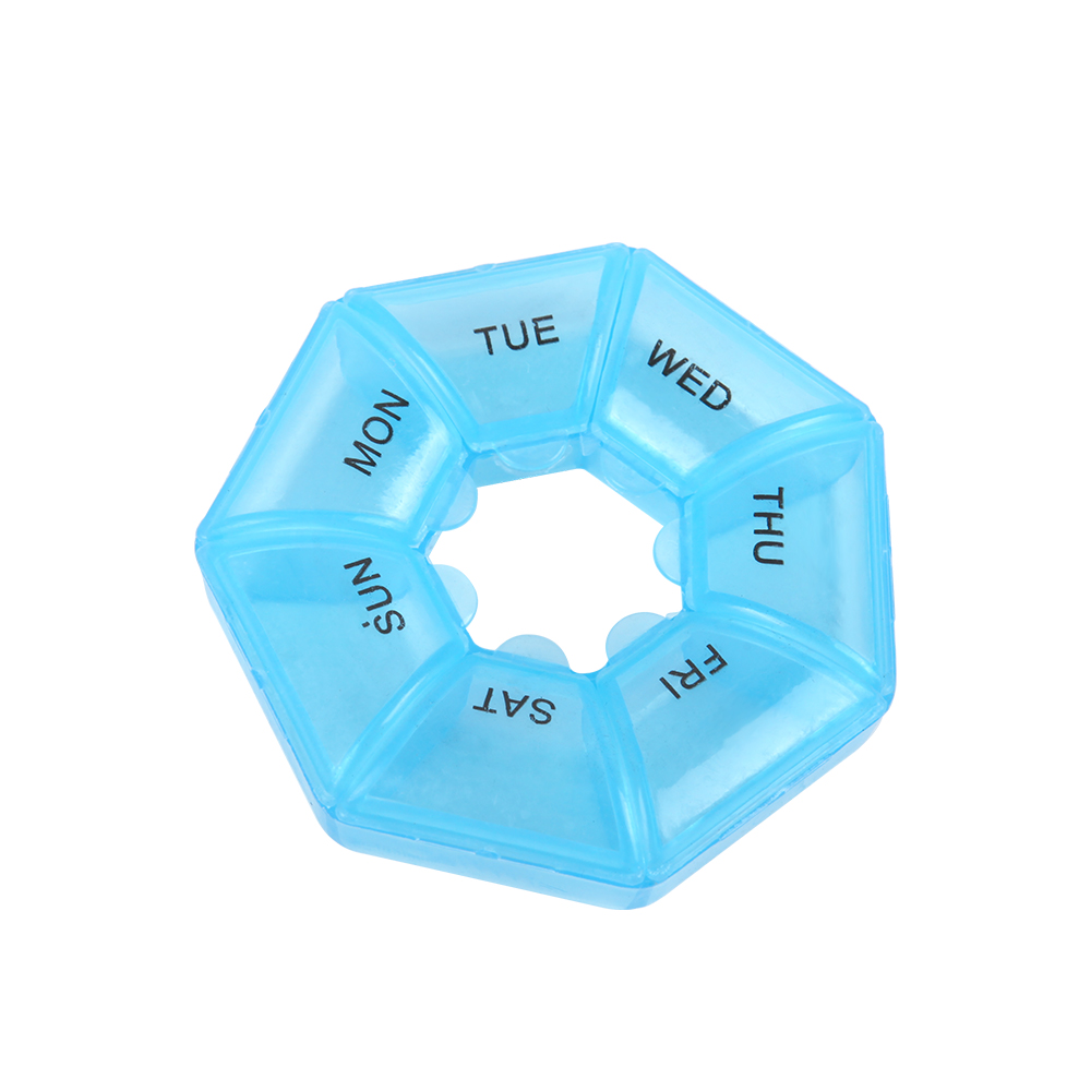 7 Grids Portable Weekly Pill Box Storage Container Mini Medicine Organizer Tablet Dispenser Splitters
