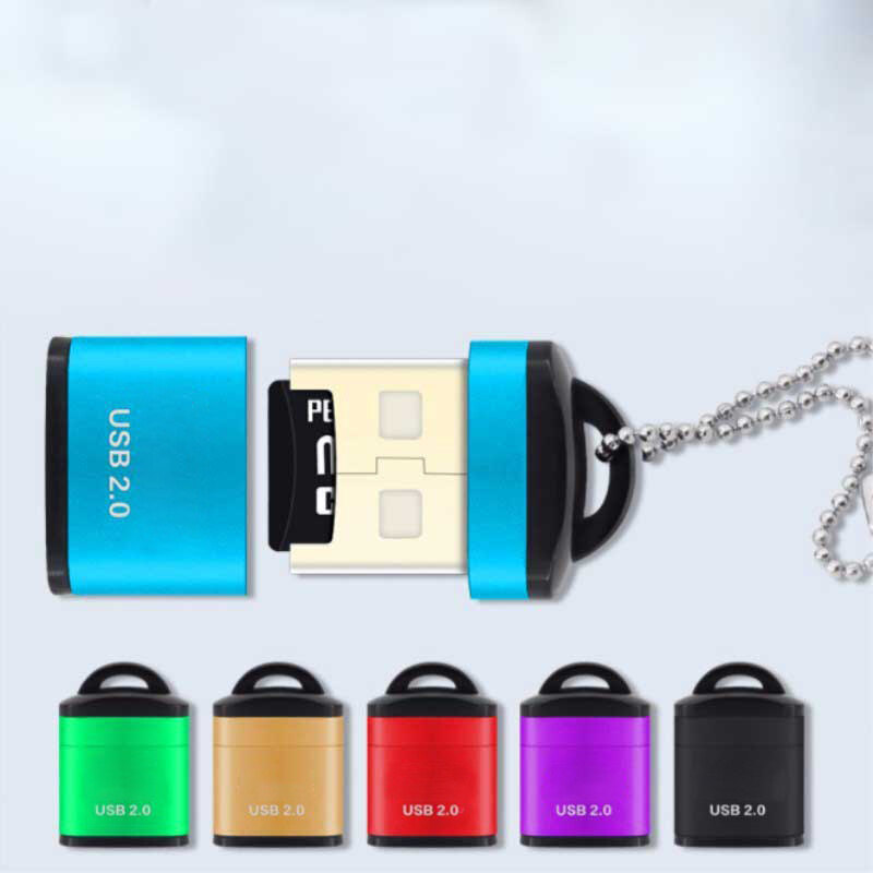Đầu Đọc Thẻ USB 2.0 Tốc Độ Cao Mini Bộ Chuyển Đổi Thẻ Nhớ TF Micro SD Cho Máy Vi Tính Máy Tính Xách Tay Máy Tính Xách Tay Đầu Đọc Thẻ Micro SD Xe Hơi