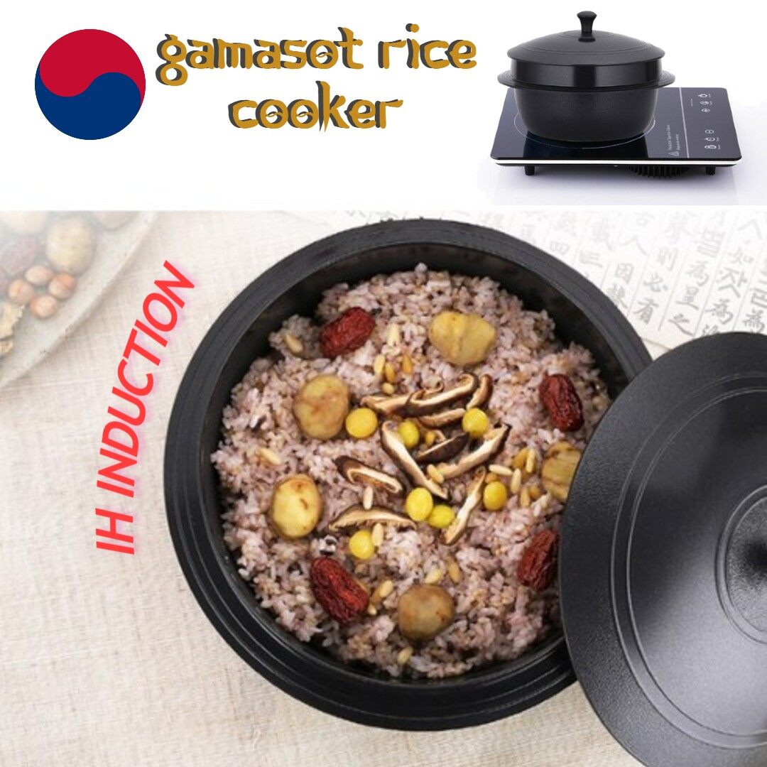 [Kitchen Flower] Hansang IH Induction Gamasot Dolsot Aluminium Rice Cook Pot Lazada