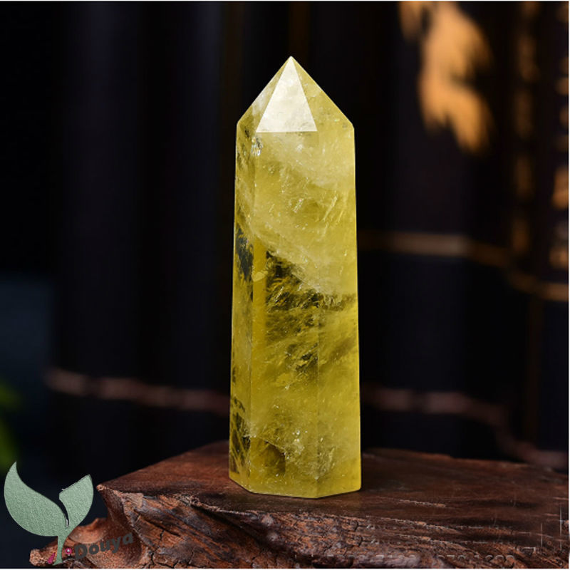 1 Cây Đũa Đơn Pha Lê Thạch Anh Citrine Đá Thạch Anh Chữa Bệnh (6 ~ 7Cm)