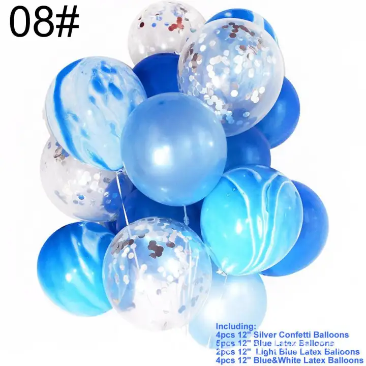 12inch 15pcs Lot Birthday Balloons Ramadan Gold Confetti Balloon