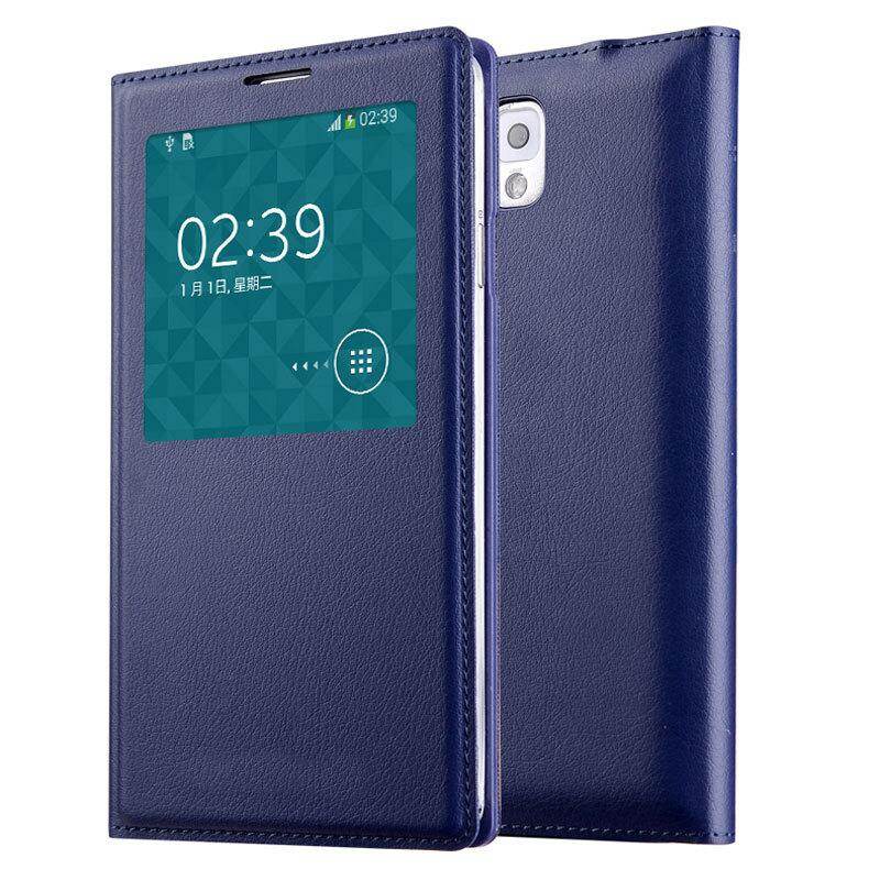 Flip Cases For Samsung Galaxy Note 3 Stand Protective Case Cover with Chip Flip Wake Up Casing