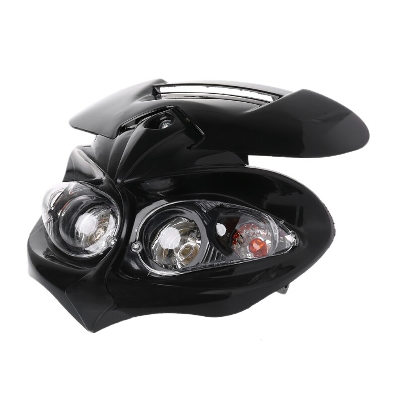 Phổ Motocross Đèn Pha Fairing Đèn Pha, Chùm Sáng Cao/Thấp, Kép