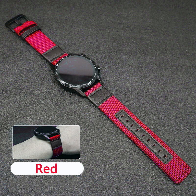 20mm  nylon strap for Samsung Gear Sport /Gear S2 Classic/ Galaxy Watch 42mm / Active 1 2 /  Samsung watch 3    41mm .  22mm  nylon watchband For samsung watch 3   45mm/Gear S3 Frontier/Gear S3 Classic/Gear S3 /GALAXY WATCH 46mm