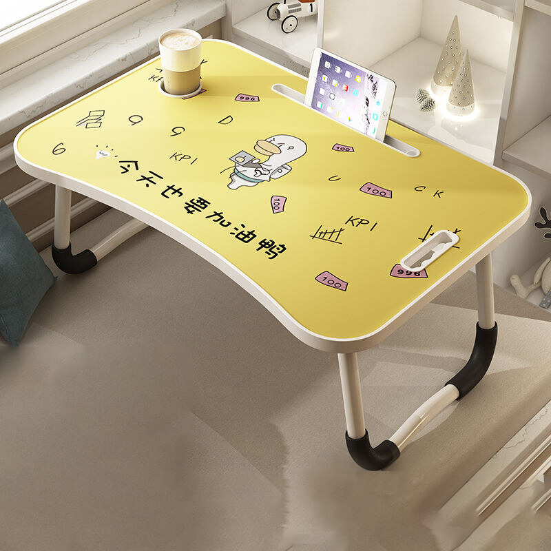 Can lift the bed, desk, student study table, dormitory artifact computer, multi-functional household folding small table, small