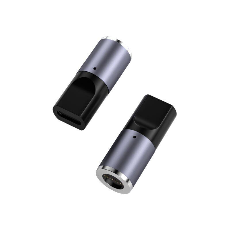 Đầu Nối Phích Cắm Từ Tính 100W Bộ Chuyển Đổi Cáp USB C Sang Type C Bộ Chuyển Đổi Nam Châm USB Type C Sạc Nhanh Cho Máy Tính Xách Tay As-Us Hp Le-novo