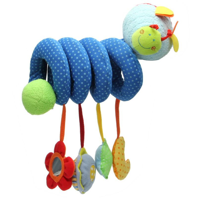 Baby Activity Spiral Stroller Car Seat Travel Lathe Hanging Toys Rattles Toy 8C