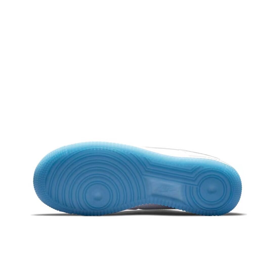 Giày thể thao nam Giày thể thao Air Force 1 Low 07 LX UV Thermal Heel Low Top cho nữ Màu xanh trắng giày thể thao