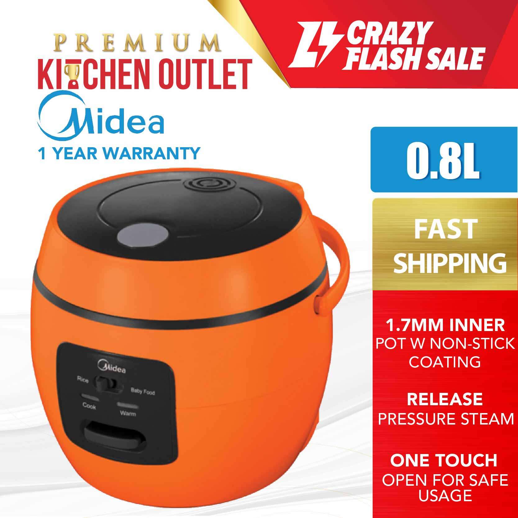 Midea 0.8L Mini Jar Rice Cooker MB07OB Lazada