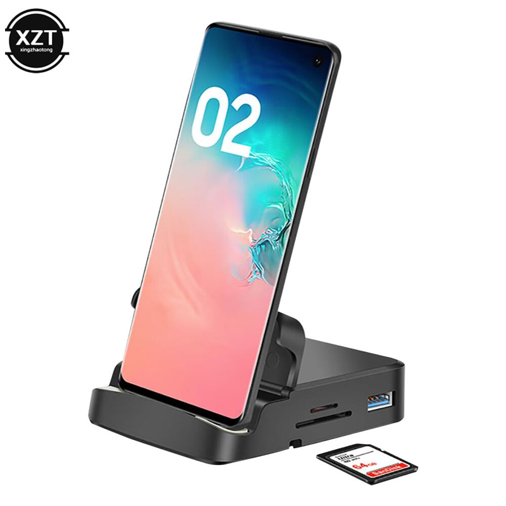 8 in 1 type c hub docking station phone stand for suitable for samsung dex pad station usb c to hdmi-compatible dock power charger adapter