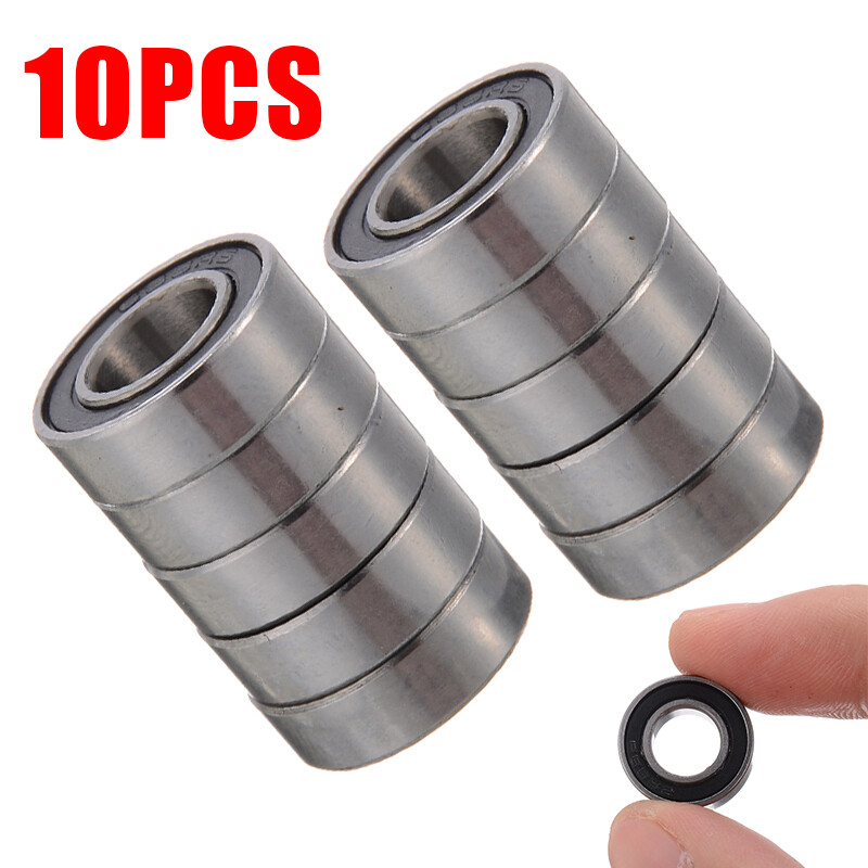 BOKALI 10pcs New 8*16*5mm 688-2RS 688 RS Rubber Sealed Ball Bearing Miniature Bearings