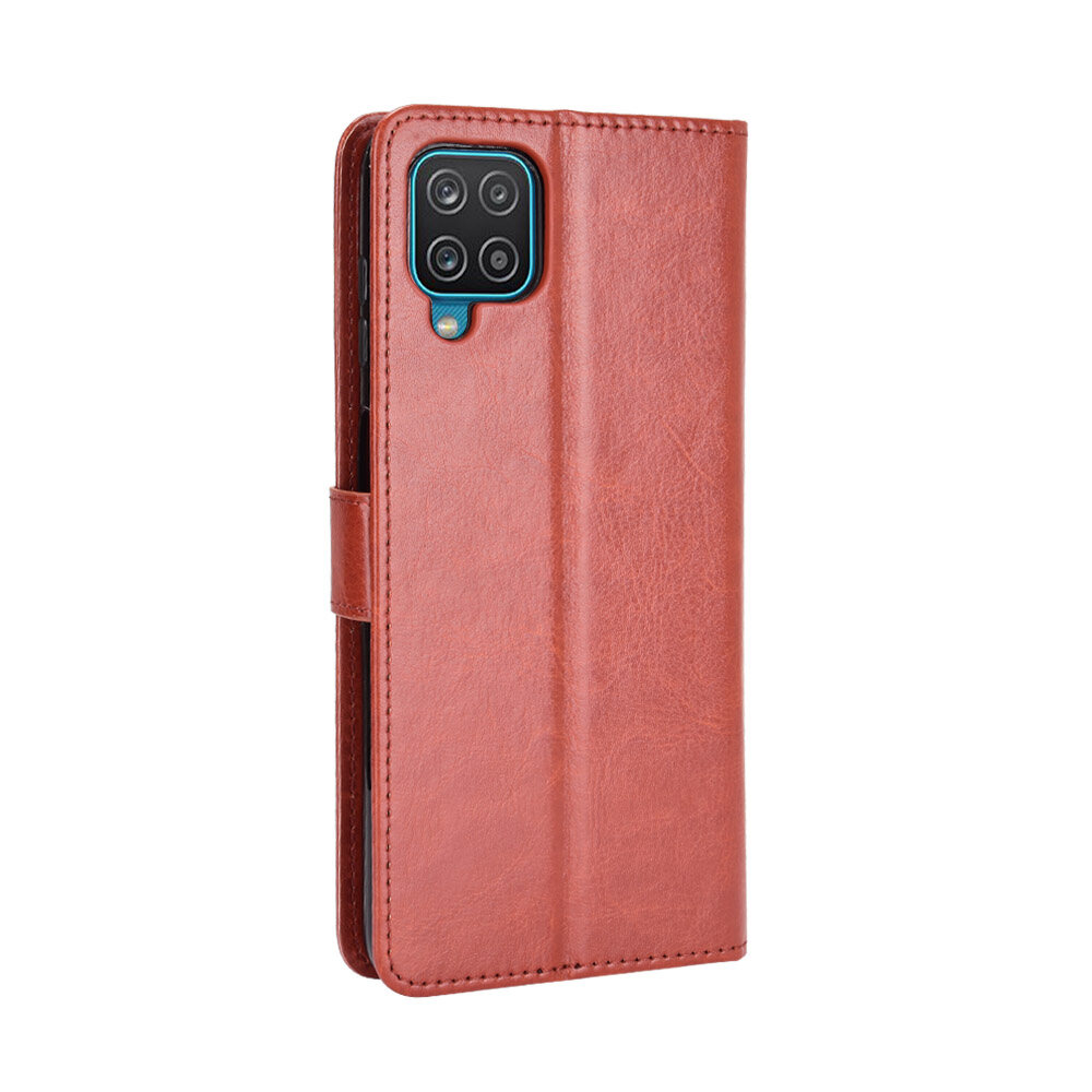 Samsung Galaxy A12 Case Premium Flip PU Leather Case Wallet Cover