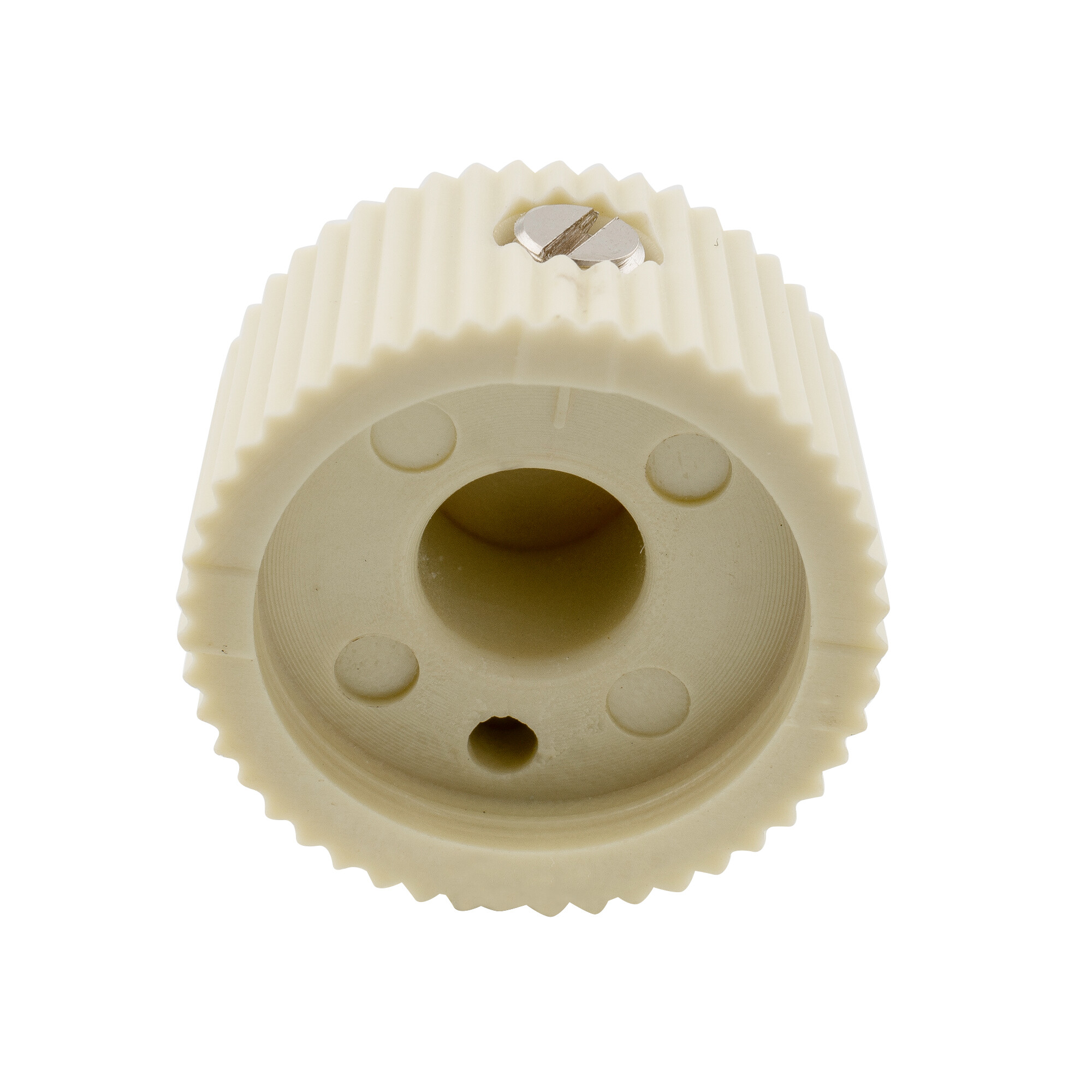 Musiclily Pro Đế Quốc 1/4 inch Nhựa cổ điển Thùng Bộ khuếch đại âm thanh Guitar núm điều khiển với bộ vít cho Fender amp phong cách phổ chậu (Bộ 6)