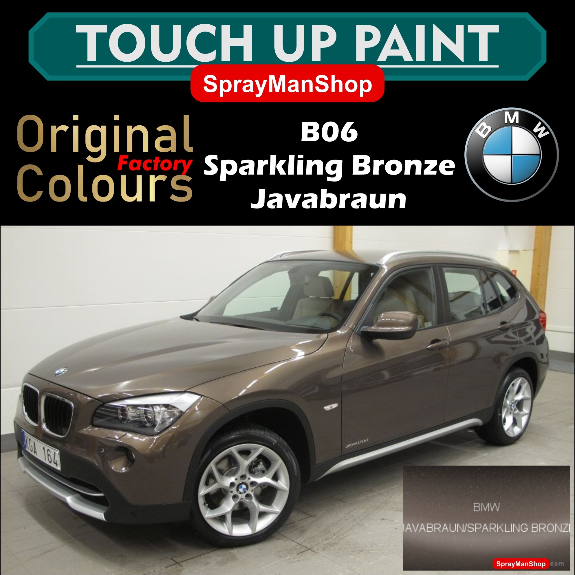 BMW Touch Up Paint (UK) Lindal Aerosol Valve 400ml Spray Paint All