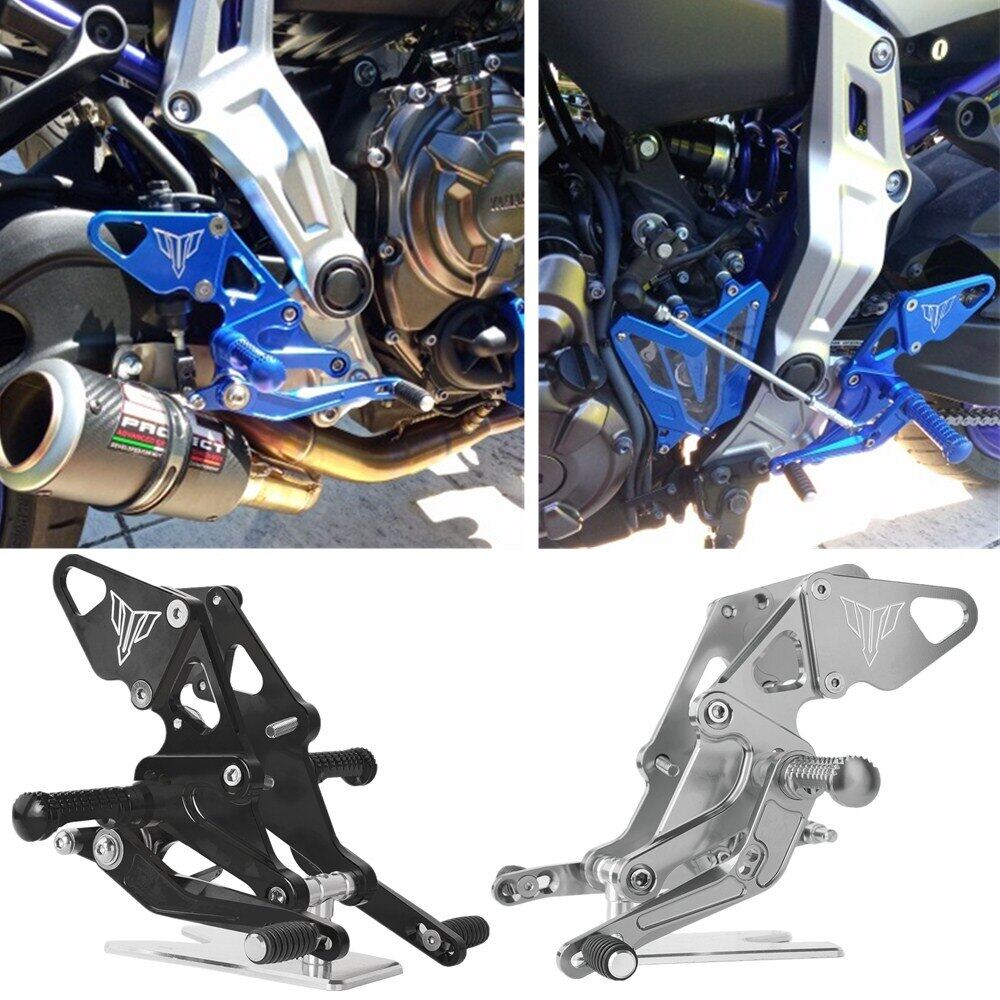 FZ 07 Rearsets Adjustable Rear sets Footpegs for Yamaha FZ07 FZ-07 2014 2015 2016 2017