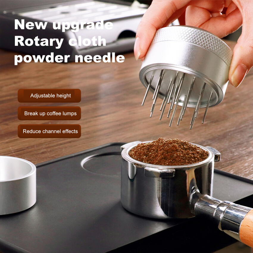51/53/58mm Adjustable N/E/E/D/L/E Distribution Tool - N/E/E/D/L/E Type Coffee Distribution Tool - WDT Distributor Leveler Tool - Espresso N/E/E/D/L/E Stirrer