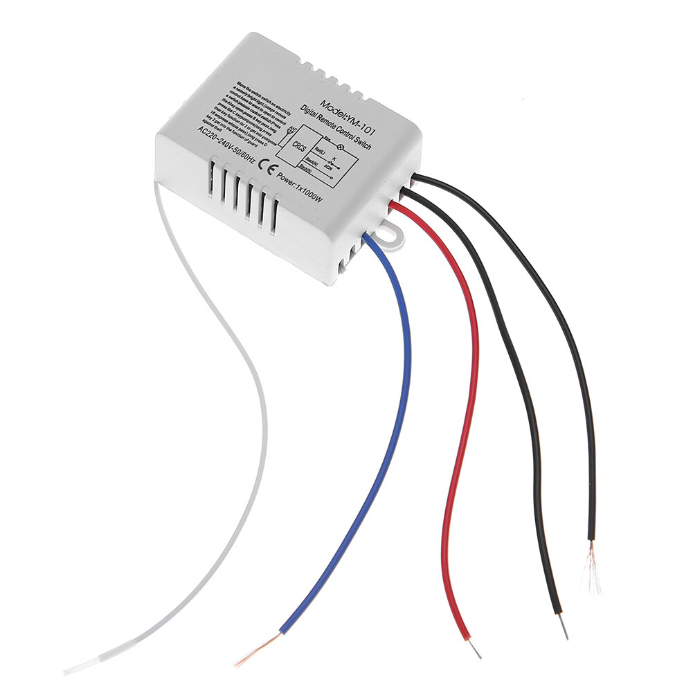 1 Channel ON/OFF 220V Digital Wireless Remote Control Switch for Light Lamp