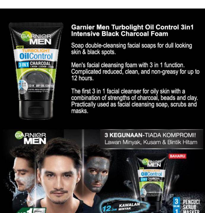 garnier men black charcoal