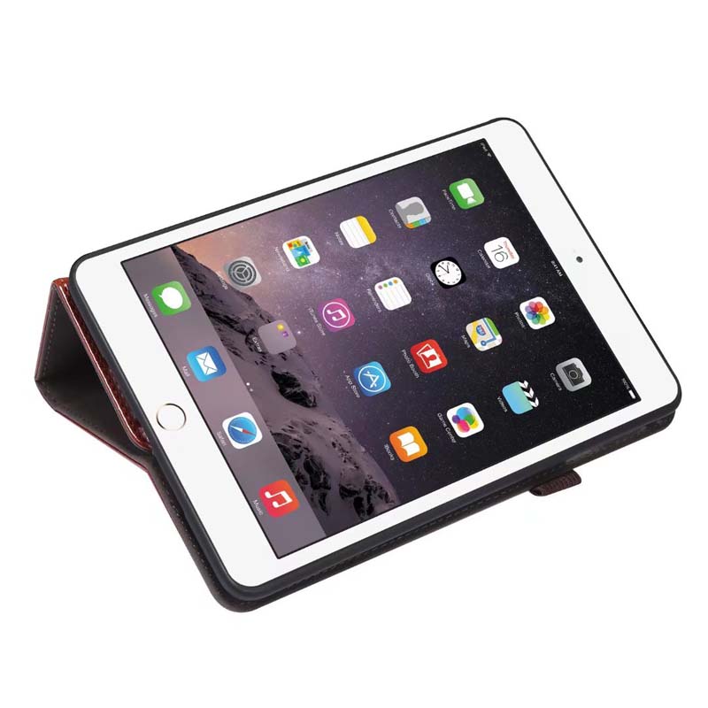 Ốp Da PU Cho iPad Mini 1 2 3 4 5 6 Ốp Chống Rơi Ốp Bảo Vệ IPadMini Mini6 Giá Đỡ Đứng Có Khe Cắm Thẻ