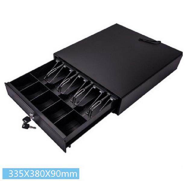 Heavy Duty Cash Drawer Box Pos Register Rj 11 Key Lock With 4 Bill