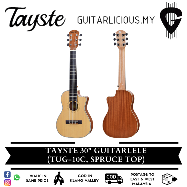 TAYSTE 30 Inch Guitarlele / Guitarlele with Spruce Top (TUG-10C / TUG10C / TUG ) Malaysia
