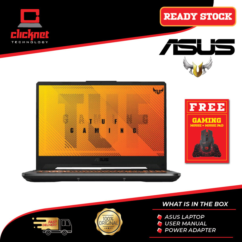 Asus Gaming Laptop TUF FA506I-IHN241T 15.6 FHD Steel Grey (R7-4800HS, 8GB, 512GB, 1650Ti, IPS, 144Hz, W10) Malaysia