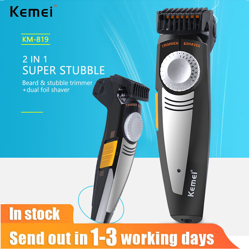 Kemei Multifunction Electric Shaver And Hair Clipper Knob Adjustment Hair  Trimmer With 19 Length Setting  | Lazada PH