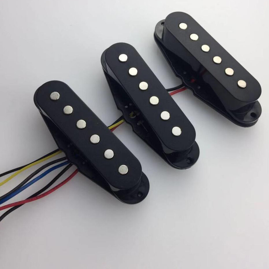 Baoblaze Single Coil Pickup Set Neck Middle Bridge Pickups for Stratocaster Guitar