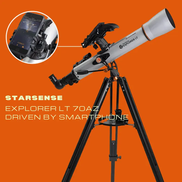 The Best Beginner S Telescope For Astronomy With Small Budget Yet Innovative Technology Added Celestron Starsense Explorer Lt 70az Refractor 1 Year Local Warranty Lazada
