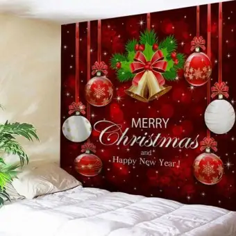 Xmas Art Home Wall Hanging Tapestry Wall Ornamentation Christmas