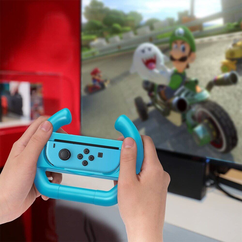 Narsta 2 Cái Tay Cầm Điều Khiển Joycon Tay Cầm Vô Lăng Đua Xe Cho Nintendo Switch Tay Cầm Điều Khiển Joy-Con OLED Phụ Kiện Trò Chơi