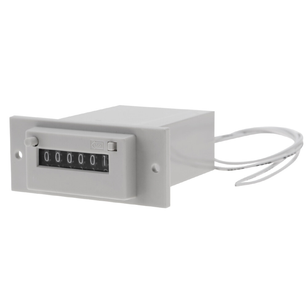 CSK6-YKW 6 Digit Electromagnetic 6 Digit Counter Pulse Counter AC110V / AC220V / DC24V