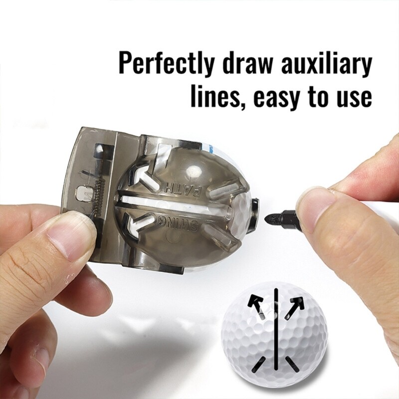 【New Arrival】 4Pcs/set Golf Ball Line Marker Drawing Marking Alignment Tool Marking Template Mark Sign Tool with Golf Ball Marker Pens