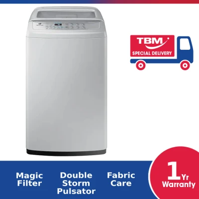 [TBM Delivery Klang Valley Only] Samsung WA70H4000SG/FQ Washer Top Load 7.0KG Diamond Drum Grey