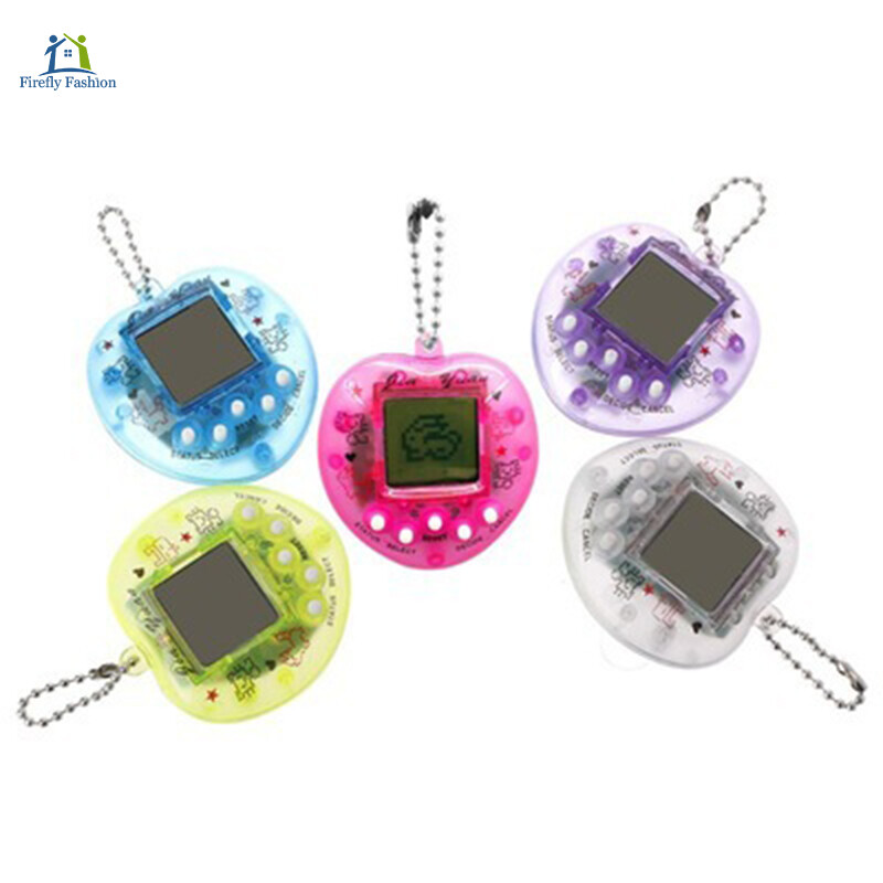 Electronic Pet Game Machine Electronic Pets Virtual Pets Keychain Handheld Game Machine For Boys Girls Adults Firefly Fashion