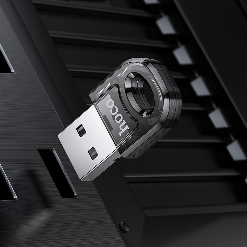 Hoco ua28 Bộ chuyển Bluetooth USB bt5.1 Bộ thu USB không dây cho máy tính để bàn máy tính xách tay bàn phím chuột Tai nghe âm thanh máy in hỗ trợ đầu nhận chuyển tập tin