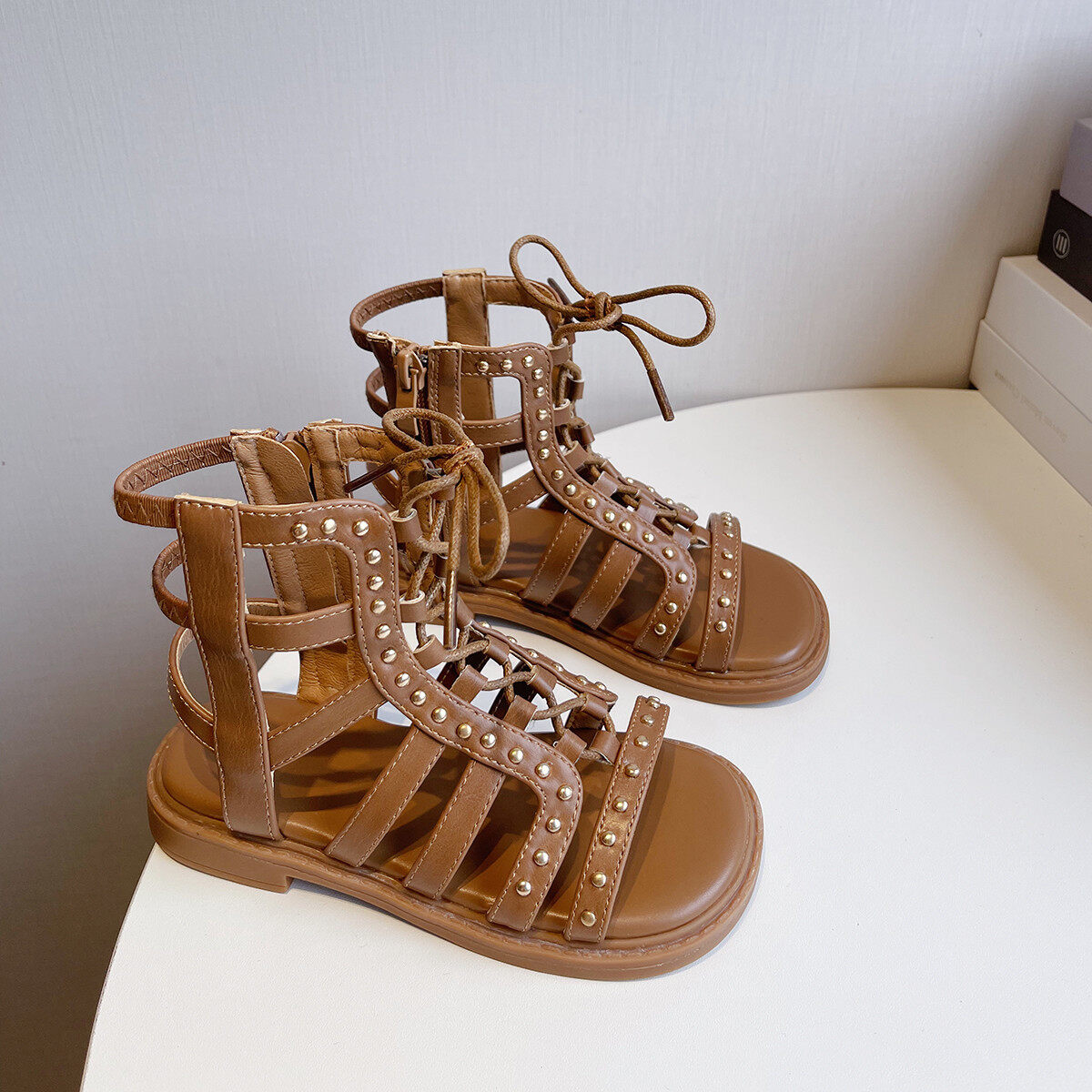 2022 summer fashion water brick little girl princess shoes