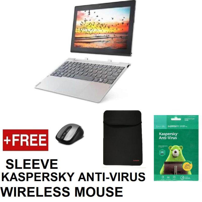 LENOVO IDEAPAD MIIX D330-10IGM NOTEBOOK 81H3003WMJ (CELERON N4000,4GB,64GB,W10,10.1) FREE SLEEVE + WIRELESS MOUSE + KPSKY ANTI-VIRUS Malaysia