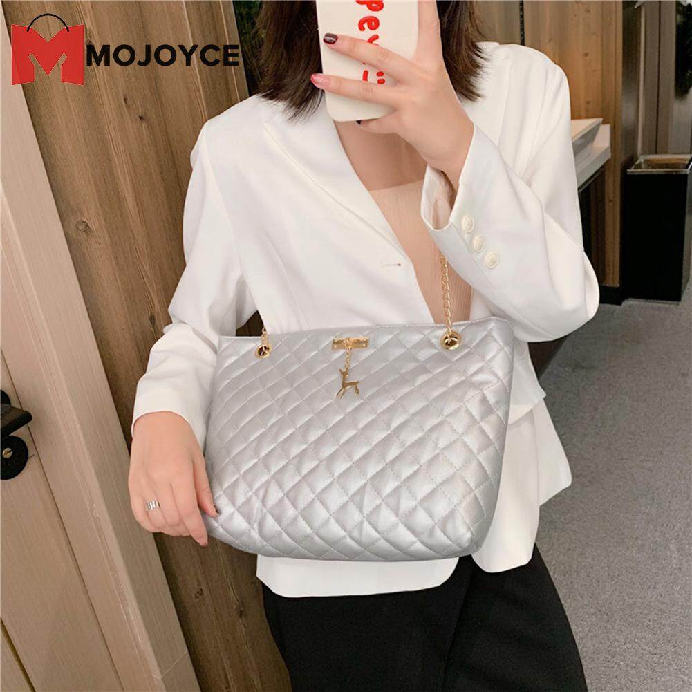 MOJOYCE Fashion PU Leather Chain Handbag Women Large Tophandle Bags